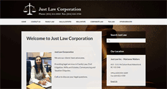 Desktop Screenshot of justlawinc.com