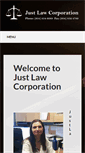 Mobile Screenshot of justlawinc.com